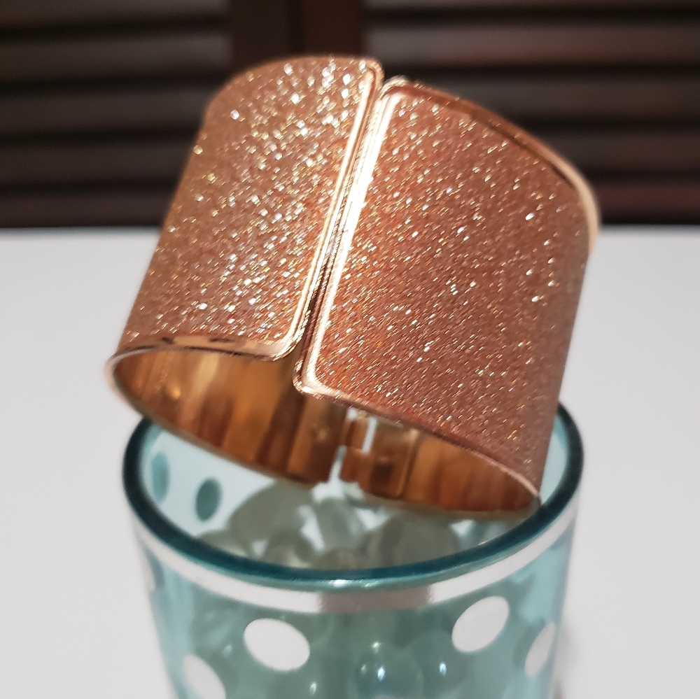 Rose Gold Tone Glitter & Shine Bracelet